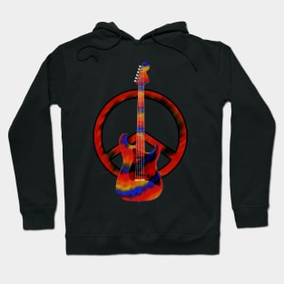 Guitar Peace Symbol Hoodie